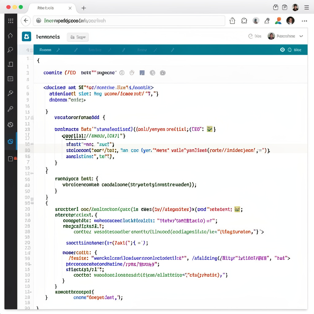 Technical SEO optimization and code analysis